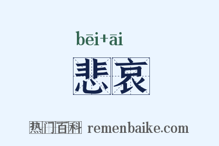 悲哀是什么意思的图片